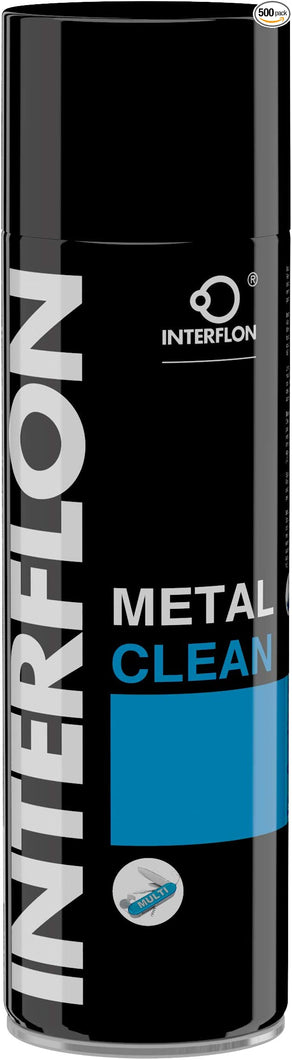 Interflon Metal Clean F 500 ML (aerosol) Can - Industrial Grade Metal Cleaner and Degreaser